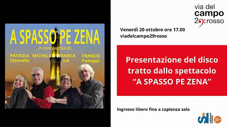 Presentazione del disco musicale tratto dallo spettacolo “a spasso pe zena